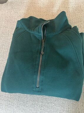 lululemon athletica Forest Green Quarter-Zip Sweater